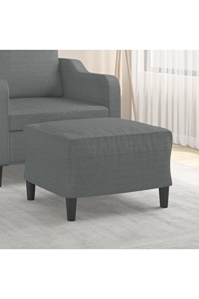 Concept Taburet, gri închis, 60x50x41 cm, material textil