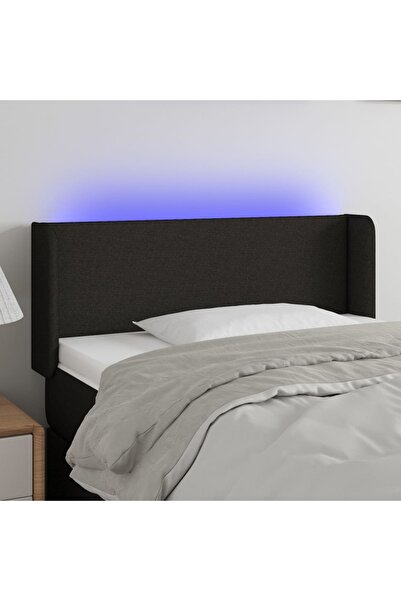 Concept Κεφαλάρι LED, μαύρο, 83x16x78/88 cm, ύφασμα
