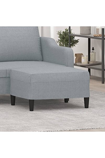 Concept Taburet, gri deschis, 70x55x41 cm, material textil