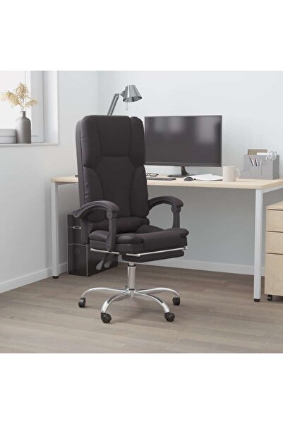 Concept Ανακλινόμενη καρέκλα γραφείου με δυνατότητα μασάζ, μαύρη, οικολογικό ...