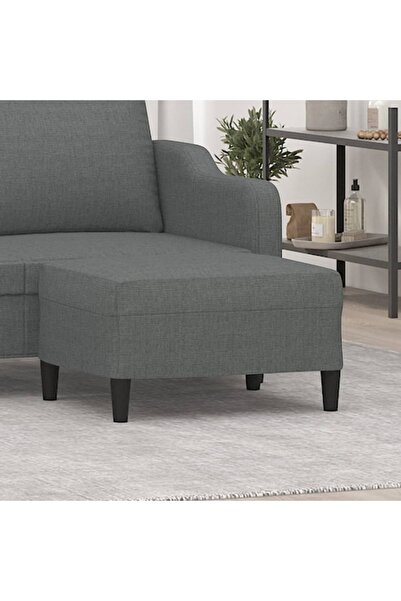 Concept Taburet, gri închis, 70x55x41 cm, material textil