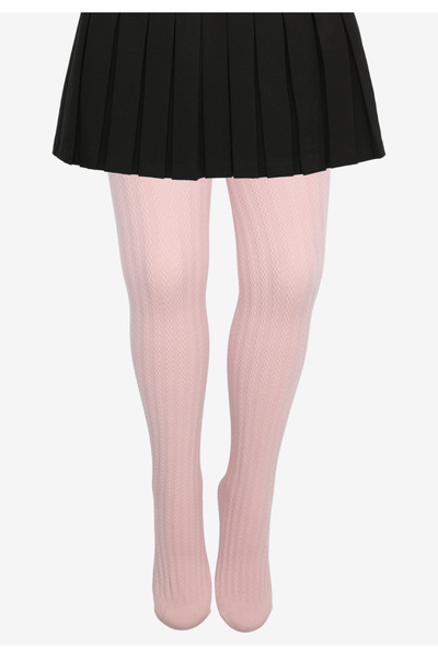 Serena Children's tights – pink with Striped