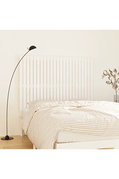 Concept Tăblie de pat pentru perete, alb, 146,5x3x110 cm lemn masiv pin