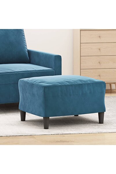 Concept Taburet, albastru, 60x50x41 cm, catifea