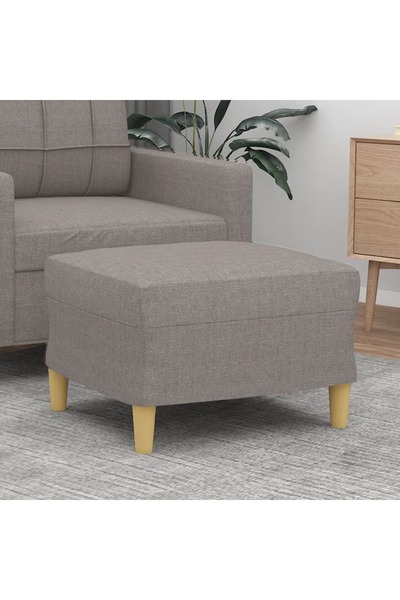 Concept Taburet, gri taupe, 60x50x41 cm, material textil