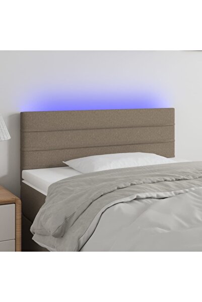 Concept Κεφαλάρι LED, γκρι-μπεζ, 90x5x78/88 cm, ύφασμα