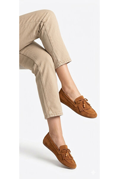 ÜNAL ÖZER Pantofi de damă, culoare cafeniu, mărimea piele întoarsă, cu ciucur...