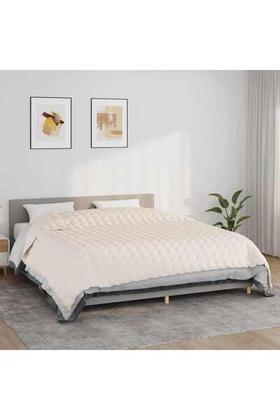 Concept Pătură cu greutăți, crem deschis, 235x290 cm, 11 kg, textil
