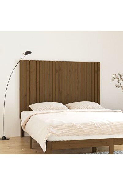 Concept Tăblie de pat pentru perete, maro miere, 166x3x110 cm, lemn pin