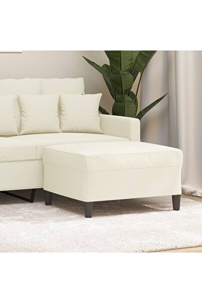 Concept Taburet, crem, 70x55x41 cm, catifea