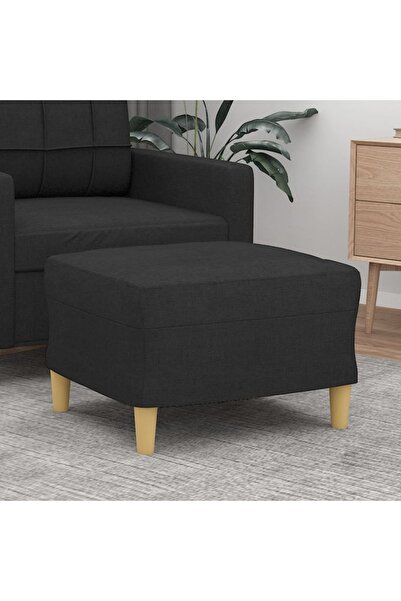 Concept Taburet, negru, 60x50x41 cm, material textil