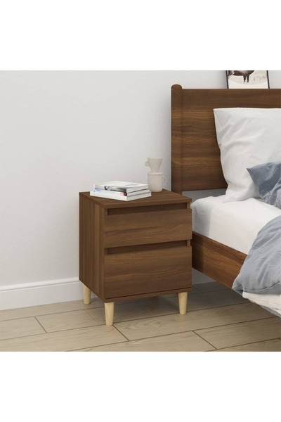 Concept Κομοδίνο, καφέ δρυς, 40x35x50 εκ.