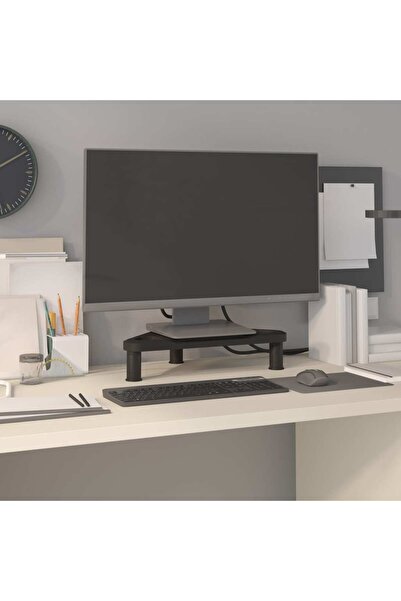 Concept Βάση γωνιακής οθόνης, μαύρη, 49x28x10,5 εκ.