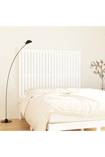 Concept Tăblie de pat pentru perete, alb, 140x3x110 cm, lemn masiv pin