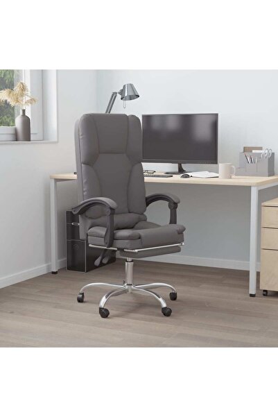 Concept Ανακλινόμενη καρέκλα γραφείου με δυνατότητα μασάζ, γκρι, οικολογικό Δ...