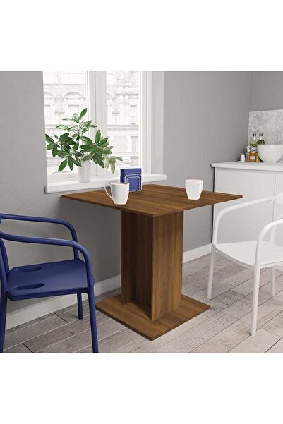 Concept Τραπέζι κουζίνας, καφέ δρυς, 80x80x75 εκ., επεξεργασμένο ξύλο