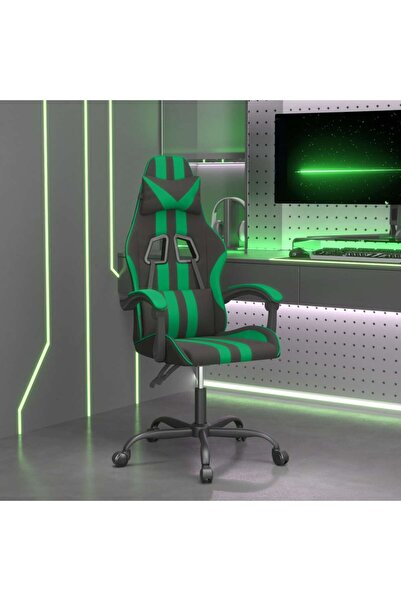 Concept Καρέκλα gaming, μαύρη και πράσινη, οικολογικό Δερμάτινο
