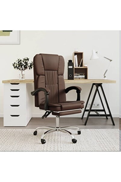 Concept Ανακλινόμενη καρέκλα γραφείου, καφέ, οικολογικό Δερμάτινο