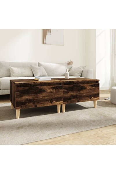 Concept Mese laterale 2 buc. stejar fumuriu 50x46x35 cm lemn compozit