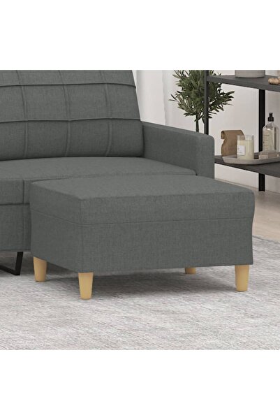 Concept Taburet, gri închis, 70x55x41 cm, material textil