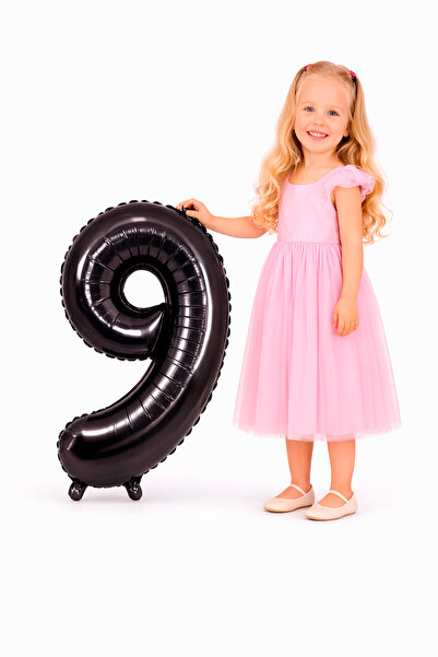 Yusuf Dirik YD Party Supplies بالون فويلو على شكل رقم 9 مقاس 76 سم 34 بوصة