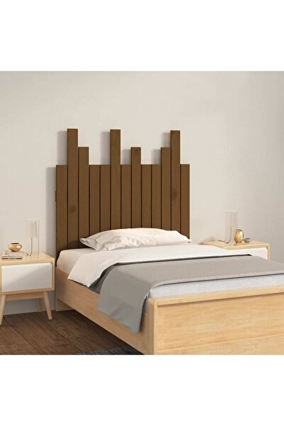 Concept Tăblie de pat pentru perete, maro miere, 82,5x3x80 cm, lemn pin