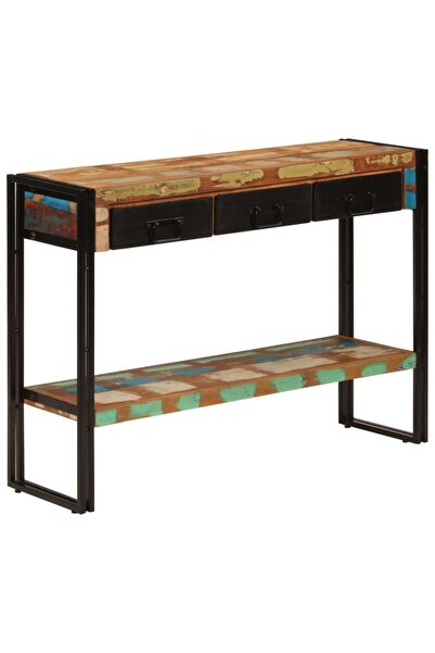 Concept Τραπέζι κονσόλας, 110x30x76 εκ., από μασίφ ανακυκλωμένο ξύλο