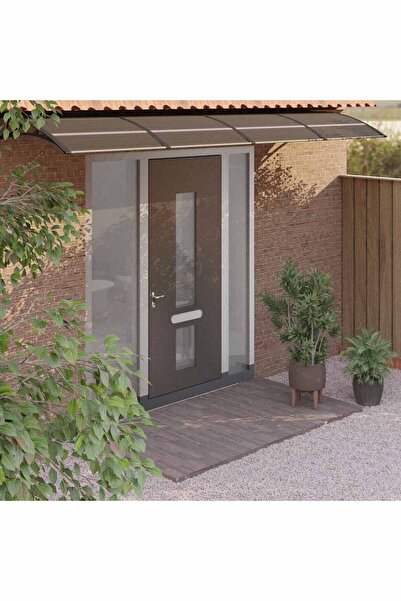 Concept Copertină de ușă, negru, 350x80 cm, policarbonat