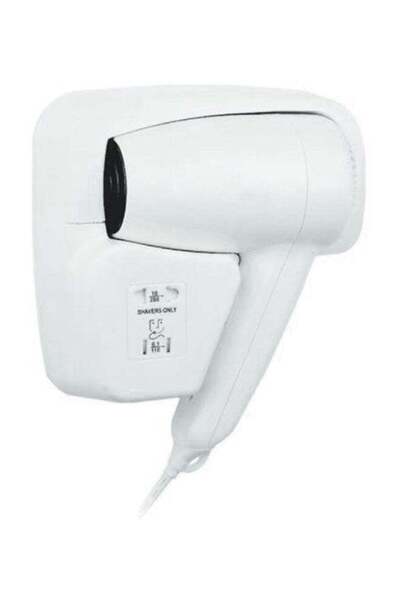 Arabest Wall Mounted Hair Dryer with Safety Features, White
