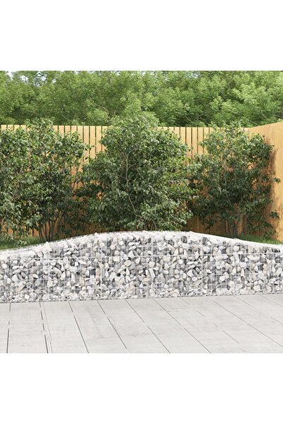 Concept Coșuri gabion arcuite 10 buc, 400x50x40/60 cm, fier galvanizat
