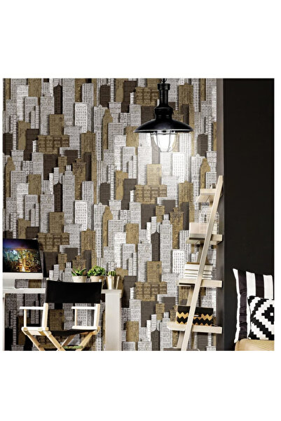 Noordwand Urban Friends & Coffee Tapet City Apartments, alb și auriu