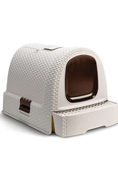 CURVER Covered cat litter box 51 x 38.5 x 39.5 cm, white 400462