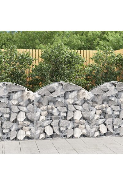 Concept Coș gabion arcuit, 100x30x80/100 cm, fier galvanizat