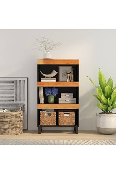 Concept Dulap lateral, 60x33x107 cm, lemn masiv de acacia