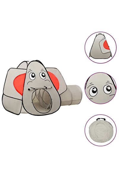 Concept Cort de joacă elefant pentru copii 250 bile, gri, 174x86x101 cm