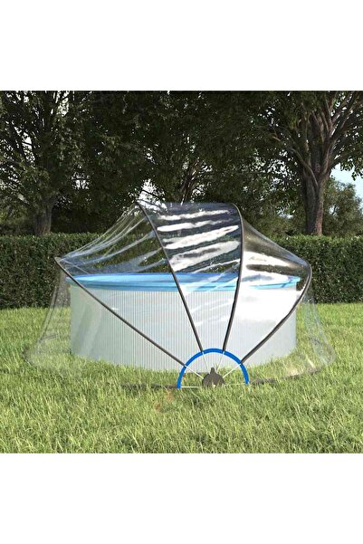 Concept Cupolă pentru piscină, 315x158 cm, PVC, rotund