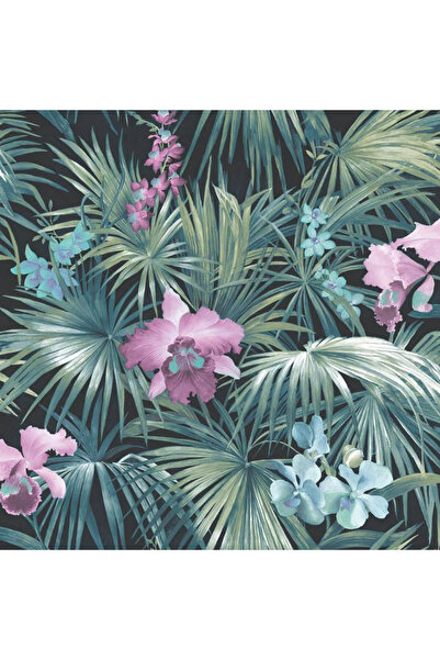 Noordwand Tapet „Tropical Flowers”, verde