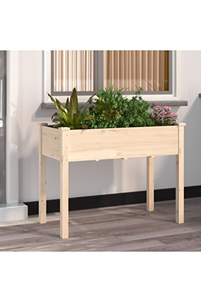 Concept Γλάστρα με Με φόδρα, 118x59x76 cm, από μασίφ ξύλο ελάτης