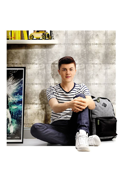 Noordwand Ταπετσαρία Τοίχου από Τσιμέντο Urban Friends & Coffee, Γκρι και Λευκό