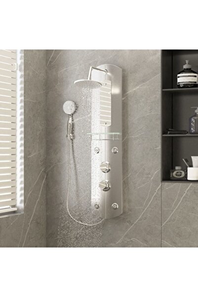 Concept Ντουζιέρα με πάνελ, αργινίτιο, 25x43x110 εκ.