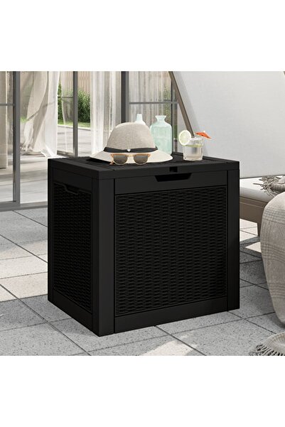 Concept Κουτί αποθήκευσης κήπου, μαύρο, 55,5x43x53 cm, πολυπροπυλένιο