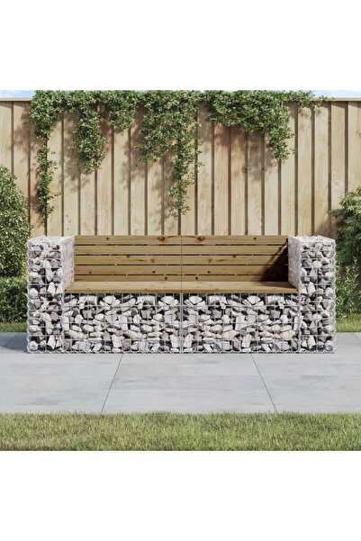 Concept Παγκάκι κήπου με γκαζόν, 184x71x65,5 cm, εμποτισμένο ξύλο πεύκου