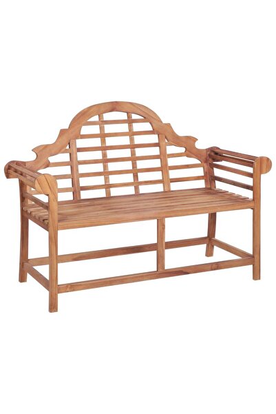 Concept Παγκάκι κήπου, 127x58,5x92,5 εκ., μασίφ ξύλο τικ