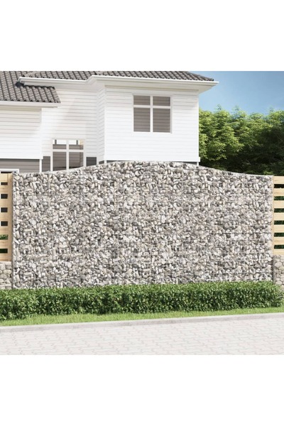 Concept Coș gabion arcuit 400x30x200/220 cm fier galvanizat