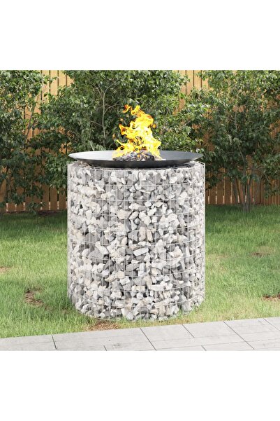 Concept Vatră de foc din gabion Ø 100 cm, fier galvanizat