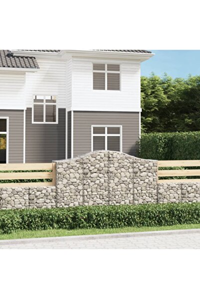 Concept Coșuri gabion arcuite 30 buc, 200x50x120/140cm, fier galvanizat