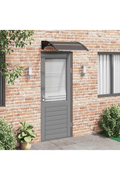 Concept Copertină de ușă, negru, 80x80 cm, policarbonat