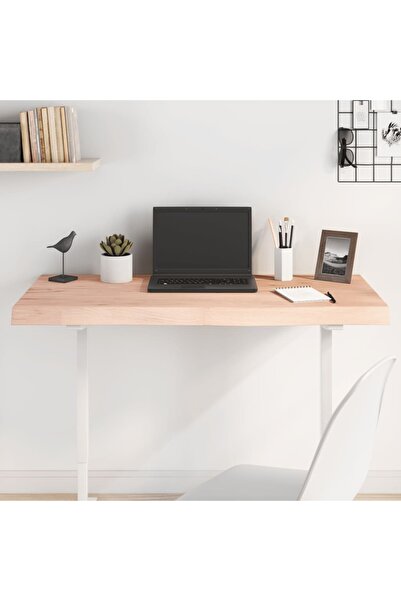 Concept Blat de masă, 100x50x6 cm, lemn masiv de stejar netratat