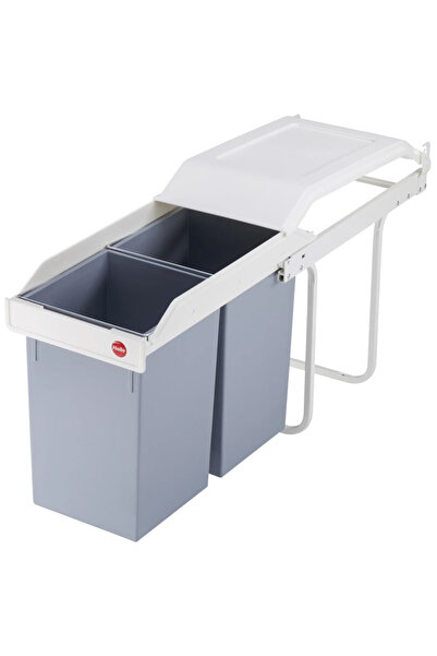 Hailo Coș de gunoi pentru dulap Multi-Box Duo, L, crem, 2 x 14 L