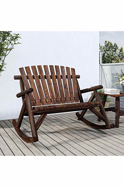 Concept Bancă balansoar cu 2 locuri, 123x96x102 cm, lemn masiv molid